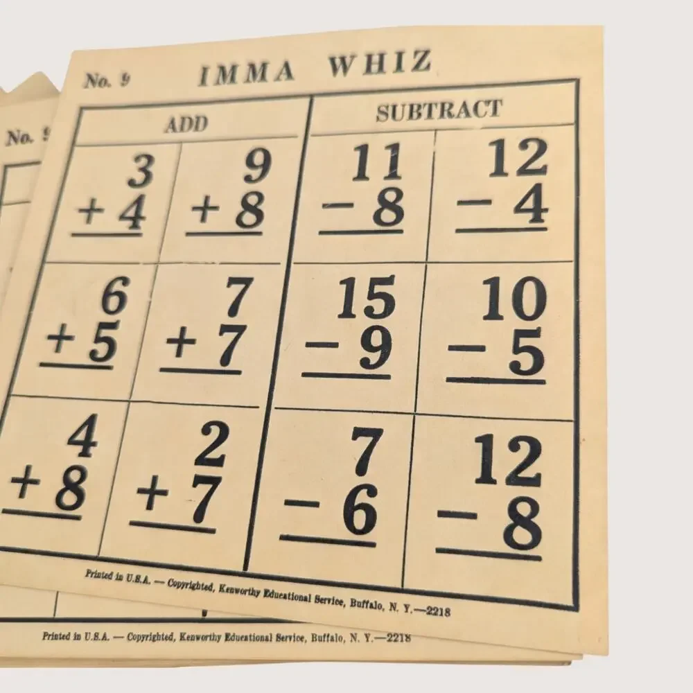Mid-Century Kenworthy Imma Whiz Math Game